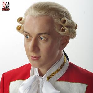 Solución Integral, Colección de Arte Tallada a Mano Personalizada, Músico Famoso <span class=keywords><strong>Mozart</strong></span>, Maniquí Ornamental de Silicona de Tamaño Real y Realista - Product Image 5