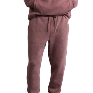 Pantalon de jogging en molleton pour homme, taille élastique, bas de pantalon à revers, coupe décontractée, pantalon de détente d'hiver décontracté avec poches latérales - Product Image 3