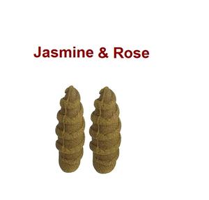 Suministro de conos de incienso de reflujo de tornillo de fragancia de jazmín y rosa a granel a precio mayorista (blanco) - Product Image 1