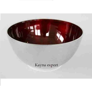 White & Gold Finished Disposable Metal Bowl-Modern Luxury Design Business Gift <b>for</b> Food Serving <b>Decorative</b> Bowl <b>Kitchen</b> Use Bowl - Product Image 3