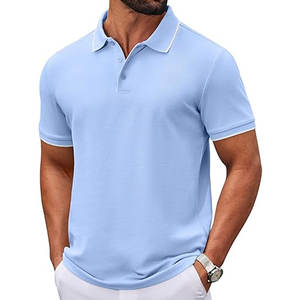 Camisetas Polo Clásicas para Hombre, Manga Corta, Algodón Piqué, Camisetas Polo Casuales de Verano, Camisa de Golf a la Moda, Cómoda, Suave y Ligera - Product Image 1