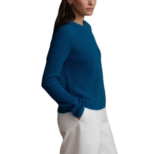 Pull-over décontracté oversize à col rond pour femme, en maille 100 % acrylique anti-boulochage, haute qualité, pour l'hiver - Product Image 5