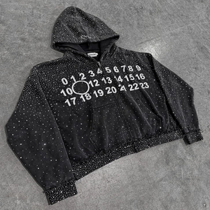 Nouvelle Arrivée - Sweat à Capuche Homme en Coton Épais Délavé à l'Acide pour l'Hiver - Impression Numérique Écologique, Respirant et Séchage Rapide - Product Image 2