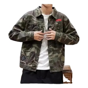 Veste de sport légère d'hiver en cuir véritable pour hommes, imperméable, à séchage rapide, motif de vol tendance, toile de baseball - Product Image 1