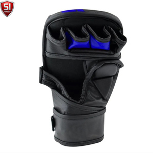 Guantes de Sparring MMA de Alta Calidad Hechos a Medida en Cuero PU Antideslizante con Correa de Muñeca Ajustable y Cierre de Gancho y Bucle para Adultos - Product Image 6