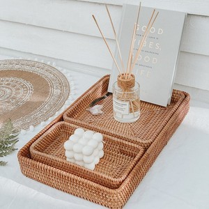 Vietnam Best Selling <b>Cheap</b> Price Wholesale Rectangular square Rattan Serving Trays for Export - Product Image 3