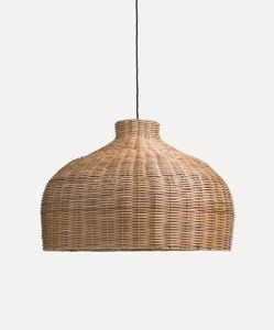 Abat-jour en rotin naturel style bohème, lampe suspendue en osier tressé, abat-jour fait main, lampe suspendue en osier tressé - Product Image 3
