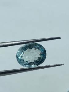 Piedra Preciosa de Aguamarina Natural de Alta Calidad, Corte Ovalado, 2 Piezas, 4.40 Quilates, 8x10MM, para Fabricación de Joyería y Anillos - Product Image 4