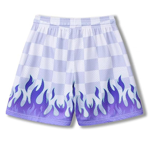 Men's Casual Mid Waist <b>Polyester</b> <b>Shorts</b> Heavyweight Mesh Fabric Drawstring Closure Simple Stylish Design Quick Dry Breathable - Product Image 2