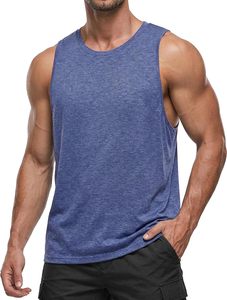 Custom Mens Tank Top Sleeveless Gym Vest Premium Cotton Muscle Shirt Breathable Athletic <b>Singlet</b> Casual Fitness Workout - Product Image 2