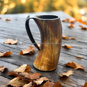 Mug en corne de buffle fait main, matériau rustique de qualité supérieure, texture unique et élégante, idée cadeau décorative traditionnelle - Product Image 6