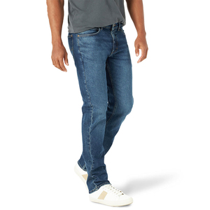 Jean droit élégant pour homme 2025 – Pantalon en denim respirant à imprimé tendance, coupe ajustée, style streetwear, délavé, extensible, OEM - Product Image 2