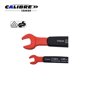 TAIWAN CALIBRE 5pc VDE Insulated High Voltage Safe Open End <b>Metric</b> Wrench <b>Spanner</b> <b>Set</b> for DIY Industrial Use OEM Auto Repairing - Product Image 3
