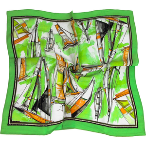 Foulard carré personnalisé 100 % coton, imprimé, style mouchoir en satin de soie, pour femme, usage quotidien, cadeau - Product Image 5