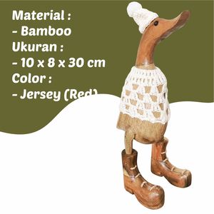 Artisanat en bambou tricoté en forme de canard - Product Image 3