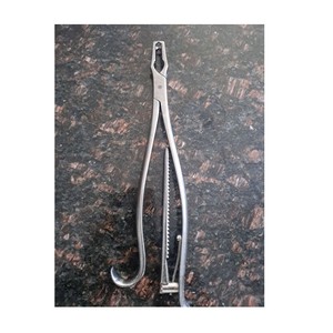 Pinza de sujeción de huesos Lane de acero inoxidable, juego de instrumentos ortopédicos manuales con mandíbulas dentadas y bloqueo de trinquete - Product Image 4