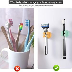 IBetterLife Set di 6 Ganci Multifunzione in Silicone per Spazzolini da Denti, Impermeabili, Autoadesivi, Montaggio a Parete - Product Image 2