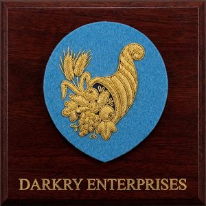 Custom Gold Bullion Wire Masonic Steward Cornucopia Badge Light Blue Regalia Patch Hand Embroidered Lodge Crest <b>Maker</b> - Product Image 1