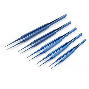 Ensemble de chirurgie des mains de haute qualité | Instrument de Micro chirurgie | Kit de microchirurgie Logo personnalisé en acier inoxydable allemand enduit bleu - Product Image 1