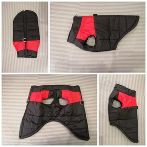 Gilet rembourré imperméable pour chien avec harnais intégré, manteau d'hiver matelassé chaud pour chien, veste pour animal de compagnie avec fermeture éclair dorsale, vente en gros - Product Image 5