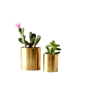 Brass Flower Pot <b>Gold</b> Finish Indoor Planters Pots Wholesale Garden Flower Pot Metal Indoor Stand Round - Product Image 3