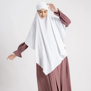 Hiyab de Poliéster, Abaya, Khimar, Transpirable, de Una Sola Capa, Ropa Islámica Larga para Oración, para Mujer, Colecciones Sanash, Corte Holgado, Venta al Por Mayor - Product Image 1