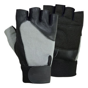 Gants d'entraînement en cuir personnalisés avec logo, demi-doigts, respirants, compatibles écran tactile, pour la gym, le cyclisme et la musculation - Product Image 1