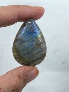 Natural Labradorite Gemstone Genuine Stone Blue Shady <b>Colour</b> Pear Shape 51.84Cts For Jewelry Making - Product Image 3