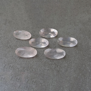 Pierre précieuse naturelle de quartz rose facettée de qualité AAA+, de forme ovale, calibrée, pour la fabrication de bijoux - Product Image 6