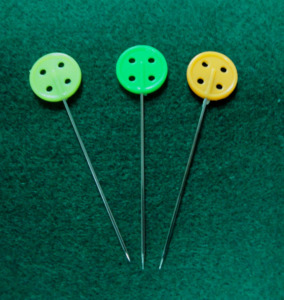 AA0154 Head pins Button style | Head Pins Peach Heart | For Dressmaker, Craft, Sewing Project and DIY Decoration - Product Image 4