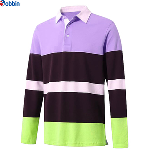 Polo de Manga Larga con Estampado de Rayas de Alta Calidad, Nuevo, con Cuello Tipo Solapa, para Hombre, Informal, Personalizado, Liso, para Parejas - Product Image 6