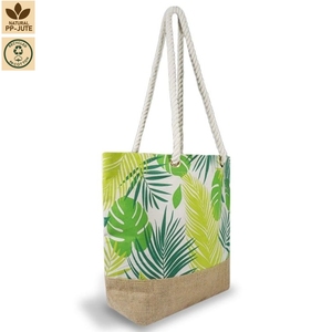 Bolsa de Playa de Lona Personalizada con Asas de Cuerda 45x35x14 cm, Logotipo Impreso, Fabricante Mayorista, OEM, ODM, Marca Privada - Product Image 2