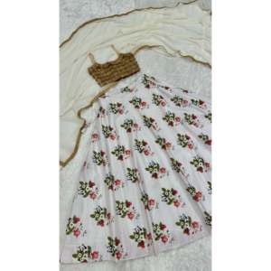 ชุดงานปาร์ตี้พิมพ์ดิจิตอลชุด lehenga choli สำหรับชุดพรหม - Product Image 6