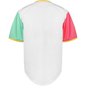 Camiseta de béisbol activa, tejido de secado rápido, diseño transpirable, corte atlético, perfecta para practicar deportes y uso casual. - Product Image 6