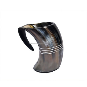 Cuerno para beber de ágata personalizado Natural tallado a mano, cuerno vikingo para beber, cuerno para beber de búfalo para cerveza - Product Image 3