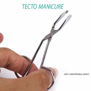 Pinzas Inclinadas de Acero Inoxidable Tipo Tijera para Cejas, Herramienta de Precisión para Remover y Dar Forma a las Cejas para Salón de Belleza - Product Image 4
