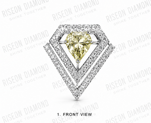 Trillion Cut Diamond Silver Brooch <b>Mens</b> Geometric Premium Luxury 925 Sterling Silver Formal Suit <b>Lapel</b> <b>Pin</b> Modern Fine Jewelry - Product Image 5