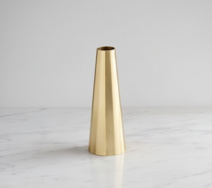 Designer Metal Gold Modern Table Vase Elegant Luxury Home Interior Living Room Bedroom Office <b>Centrepiece</b> - Product Image 1