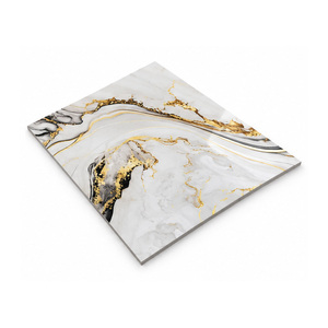 Azulejos de Porcelana Pulida de Primera Calidad, 60x60cm, Azulejos de Pared de Alto Brillo, Aspecto Mármol, 600x600mm - Product Image 1