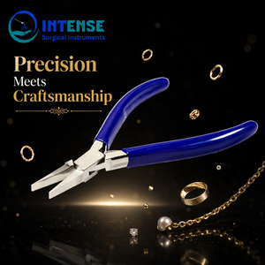 Pince à bec plat professionnelle pour la fabrication de bijoux, outil de pliage de fil en acier inoxydable à mâchoires lisses de précision, vente en gros - Product Image 2