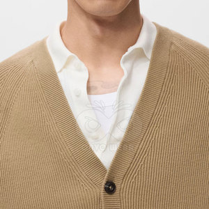 Men's Fashion <b>Cardigan</b> <b>Sweater</b> Classic Knit Design Button Front Long Sleeve Warm Lightweight Casual Wear For Men - Product Image 4