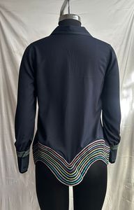 Chemise brodée pour femme, nouvelle collection printemps-automne, chemise ample à manches longues, look élégant, acheter directement auprès du fournisseur au prix d'usine - Product Image 2