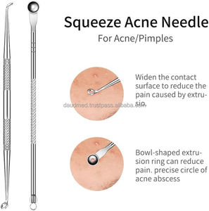DAUD MED INTERNATIONAL DMI-133 Kit de 15 outils en acier inoxydable pour l'élimination des points noirs, des boutons, des comédons et des points blancs - Product Image 5