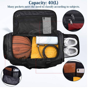 Sac de voyage de grande capacité, durable, imperméable, pour la salle de sport, les sports, les voyages, pour hommes, sac de voyage léger et imperméable - Product Image 2