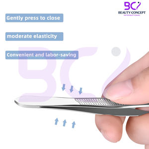 Prix de gros, pinces à sourcils durables et légères, fourniture directe d'usine, pinces à sourcils inclinées en acier inoxydable de la plus haute qualité - Product Image 3