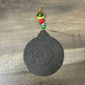 Real Handmade <b>Leather</b> Christmas Ornament <b>Tooled</b> <b>Leather</b> Christmas Round Shape Hanging Decoration Home Christmas Tree Ornaments - Product Image 6