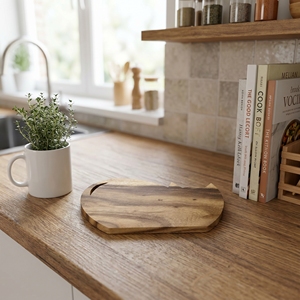 Planche à découper en bois de Suar naturel en forme de chat, qualité alimentaire, petit bloc à découper pour animaux, plateau à trancher en bois non verni, cuisine de Bali - Product Image 2