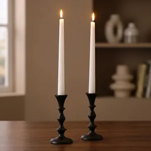 <b>Black</b> <b>Metal</b> <b>Candle</b> <b>Holder</b> Stand Decorative Taper <b>Candle</b> Stand Elegant <b>Candle</b> <b>Holder</b> for Home Decor Living Room Dining Table - Product Image 6