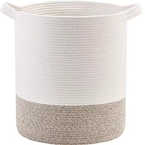 Colorful Macrame Large Size <b>Baskets</b> Stylish Cotton Rope Storage Organizer Ideal For Home Laundry Toys And Room Decor Use - Product Image 2