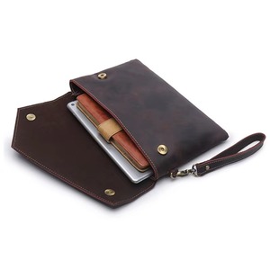 Business Modern Vintage Durable Genuine Leather Sling Waterproof <b>Laptop</b> <b>Sleeve</b> with Handle Closure for Daily Use LS-0233 - Product Image 3